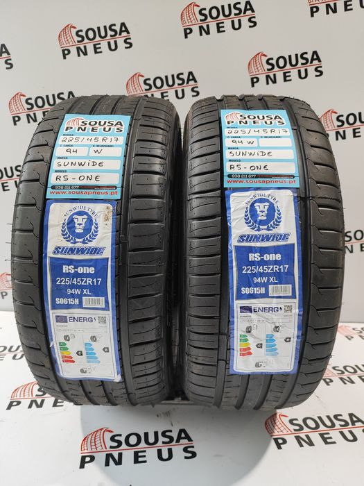 130 Euros 2 pneus Novos 225-45R17 Sunwide - Oferta da Entrega