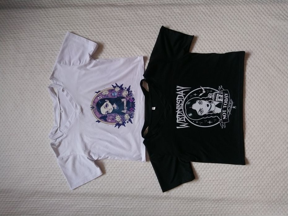 Футболка топ з принтом Wednesday на 12-16 років