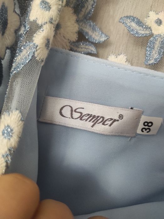 Sukienka wizytowa, wieczorowa dla mamy panny młodej r.38 stemper