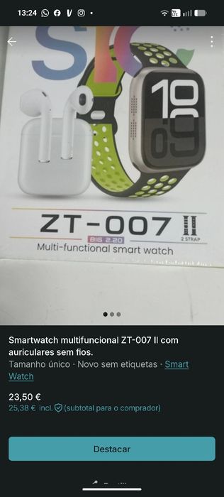 Smartwatch multifuncional