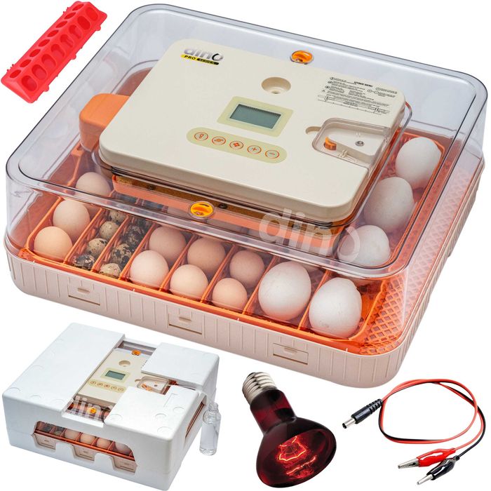 Inkubator WYLĘGARKA automatyczna DINO PRO 56 jaj kaczek gęsi 12V 230V