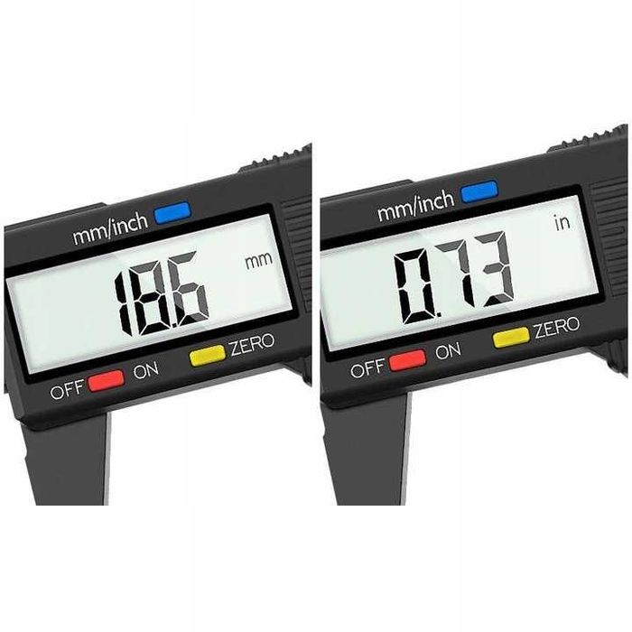 Suwmiarka Elekroniczna z Wyświetlaczem LCD 150mm / 6" Plastikowa