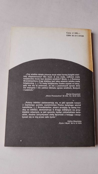 R. Brandstaetter "Krąg biblijny" 1986