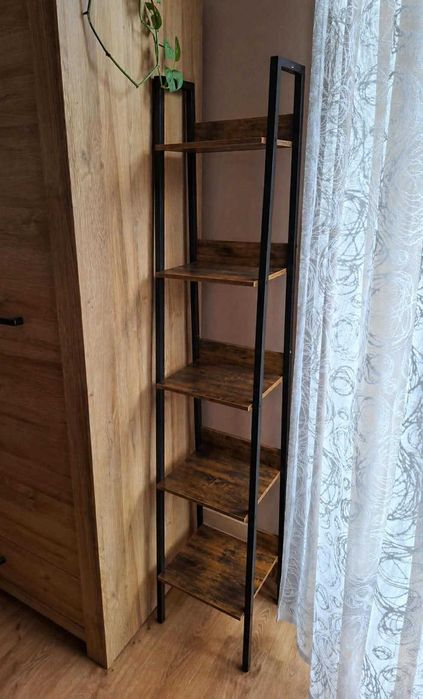 Stojak Industrialny Metal Drewno 170 cm