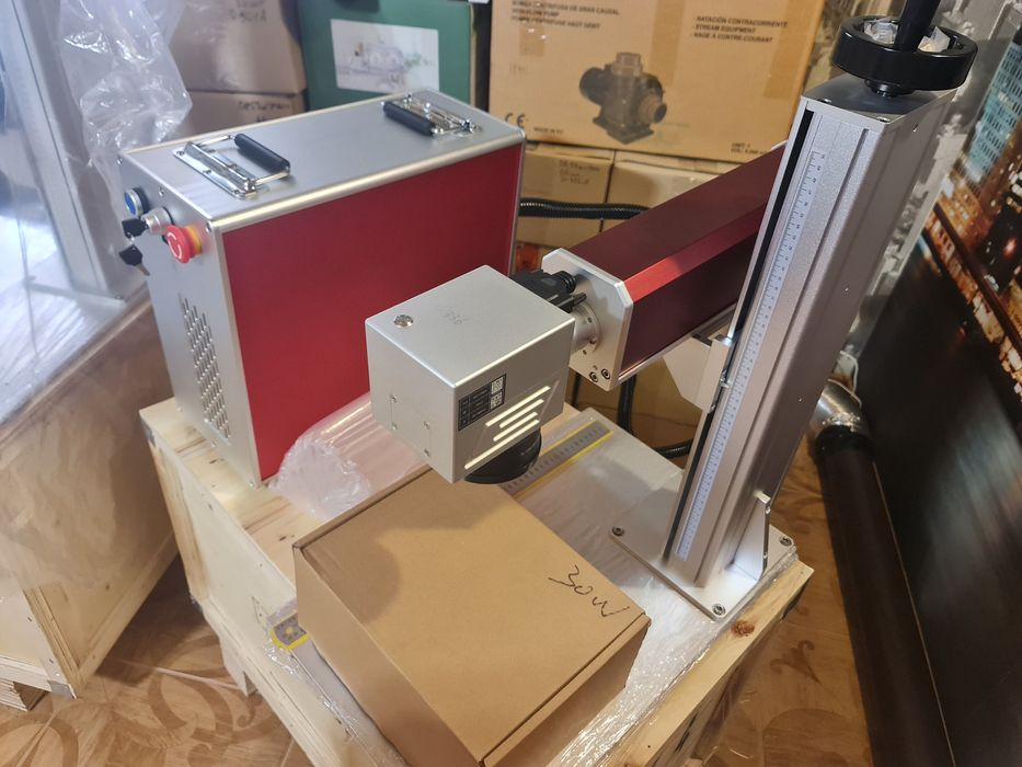 Волоконний лазерний гравер маркер jpt 30w mopa m7, jpt30m7