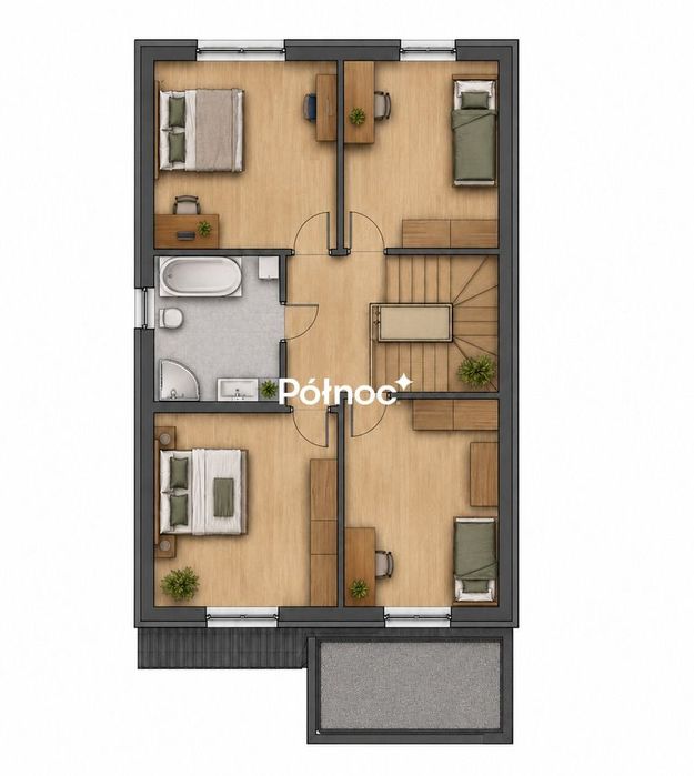 Nowoczesny dom w spokojnej i zielonej okolicy - Widok 6