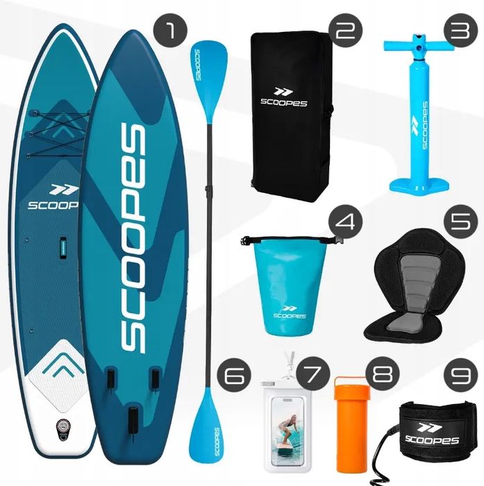 Надувна SUP-дошка для плавання 320см Scoopes (Польща) нова