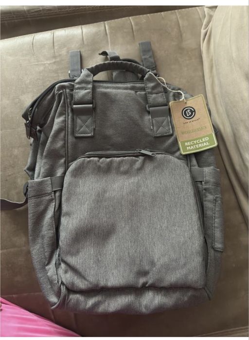 Рюкзак стильний сірий