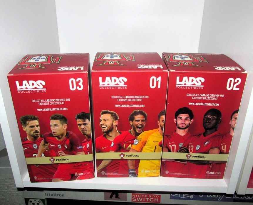 Figura Cristiano Ronaldo + Bruno Fernandes + Quaresma Lads Collectibles