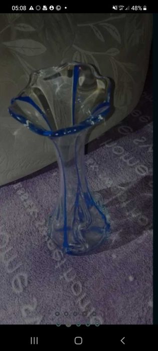 Wazon Sękacz PRL Huta Szkła Ząbkowice