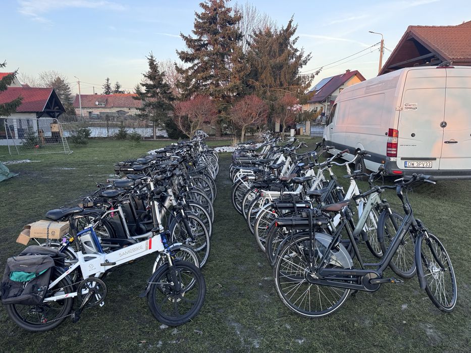 Pakiet rowerow elektrycznych 35 sztuk Gazelle,Sparta,Koga,Stelle,Giant