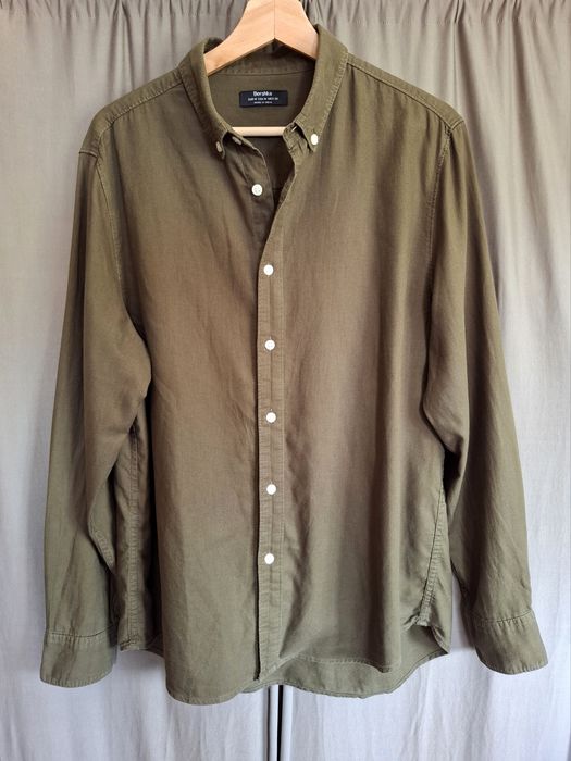 Camisa Homem verde caqui