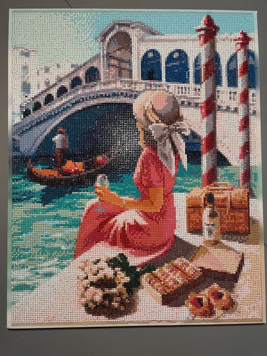 Obraz wykonany metodą Haft Diamentowy, rozmiar 40x50 cm