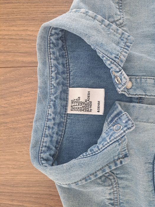 Jeansowa koszula H&M 140
