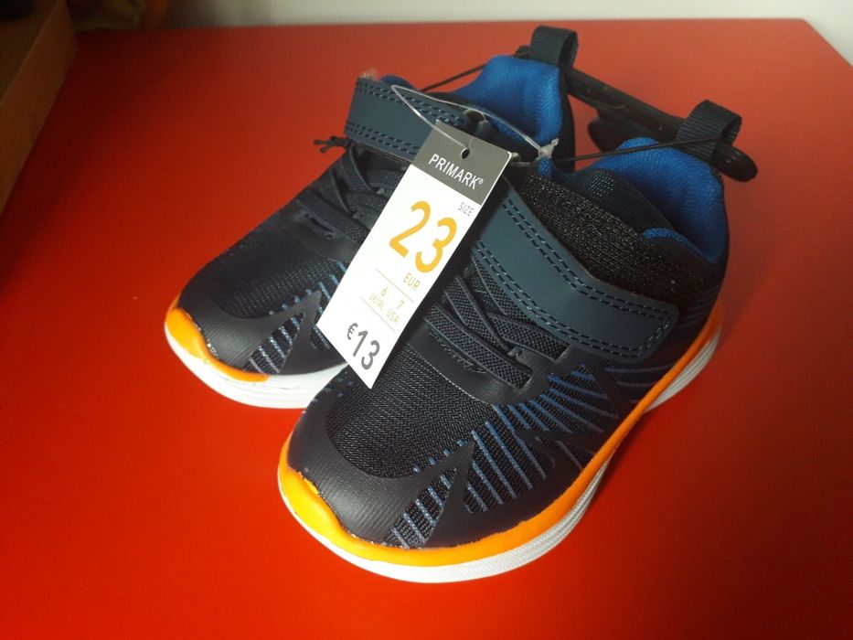 New Unisex Blue and Orange Sneakers