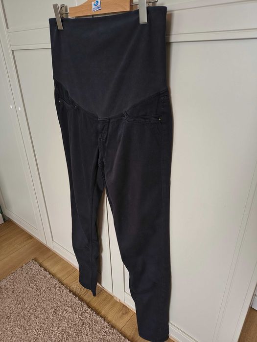 Czarne spodnie ciążowe, 40 H&M Mama
