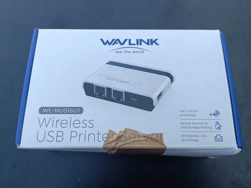 Bezprzewodowy serwer druku WiFi USB z 10/100Mbps LAN/Bridge 480Mbps