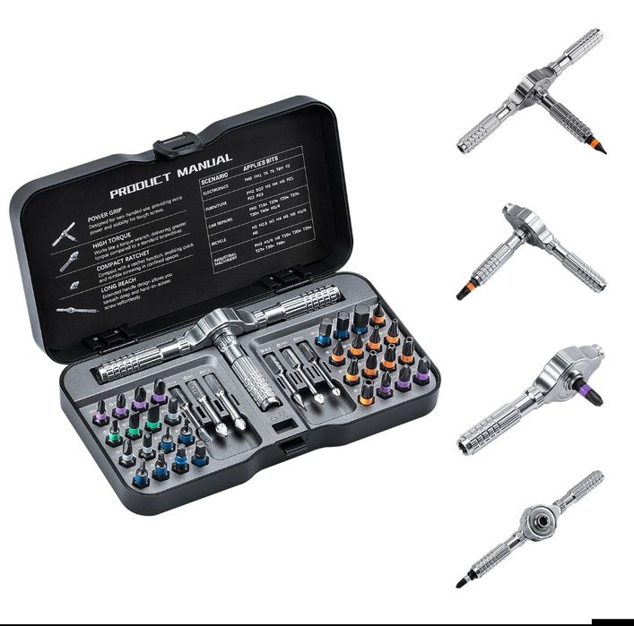 Conjunto de chaves de fendas magnética Novo