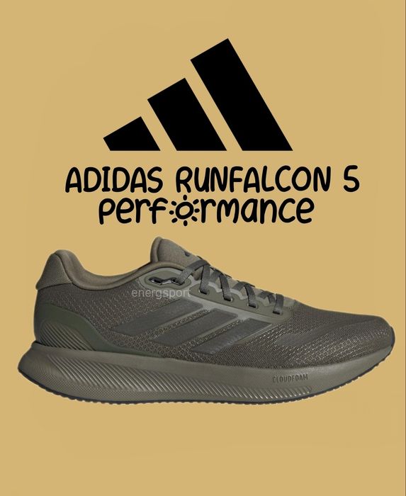 Кросівки 2.600 100% оригінал ADIDAS RUNFALCON 5 olive хаки