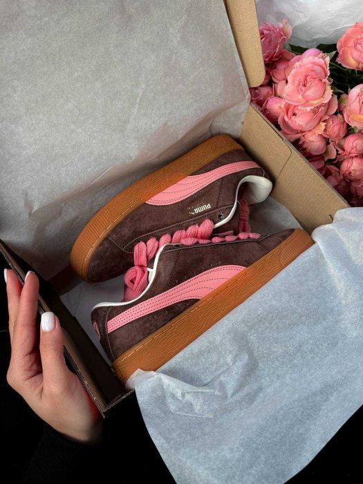 !PREMIUM! Puma Suede XL Brown Pink 36 37 38 39 40 41 | пума суед хл