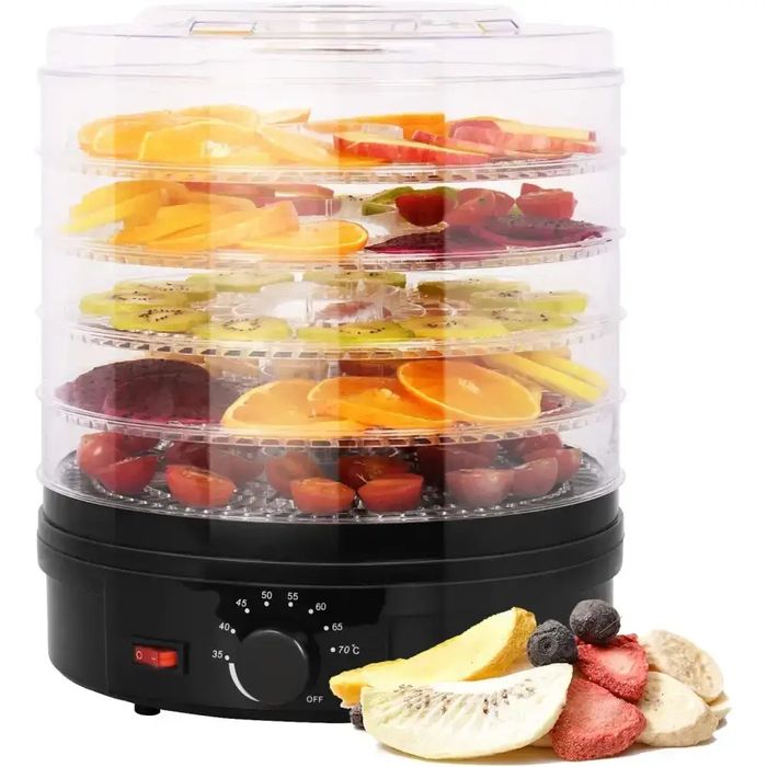 Сушка для фруктів і овочів 5 ярусів, 800 Вт, Rainberg RB-912