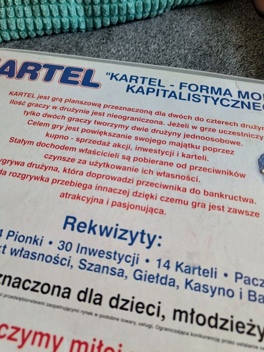 polska gra planszowa Kartel