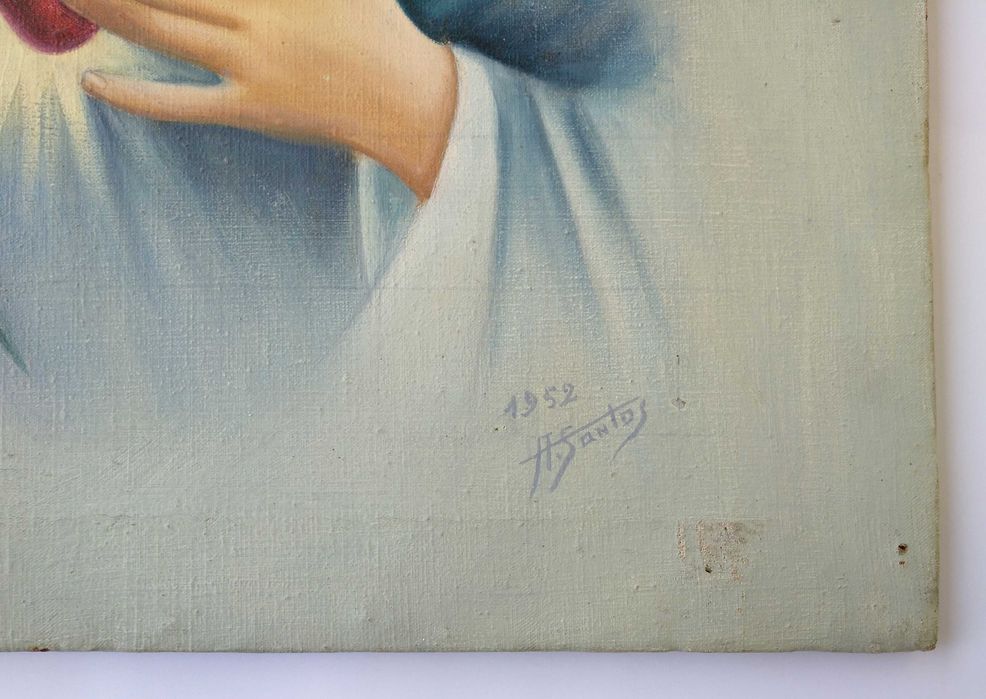 Nossa Senhora das Dores óleo sobre tela 1952