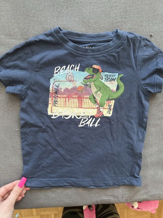 Koszulka dla chłopca krótki rękaw dinozaur