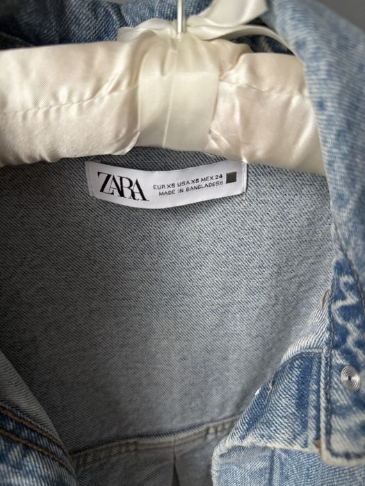 Джинсова сорочка куртка zara