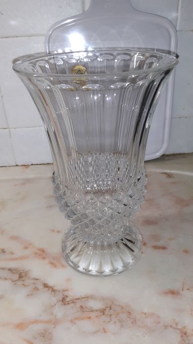 Vaso trabalhado Cristal D'arques