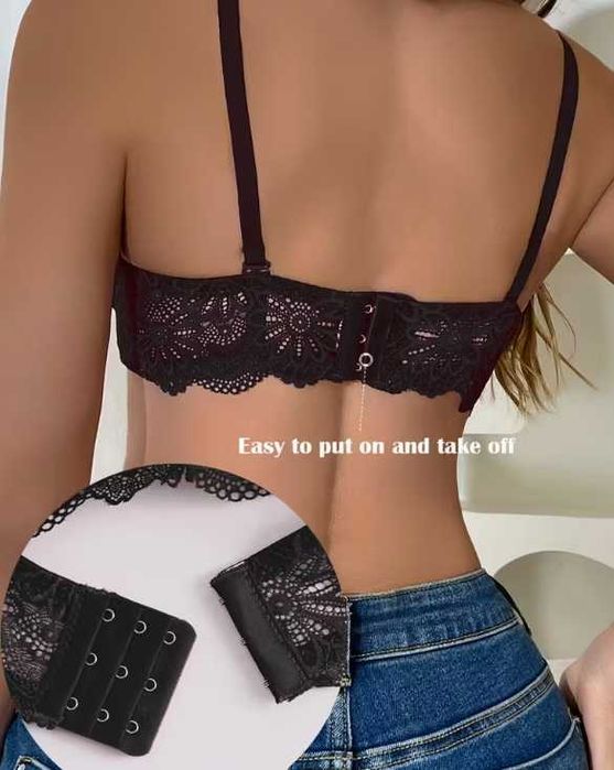 Шикарный кружевной бюстгалтер бандо пушап