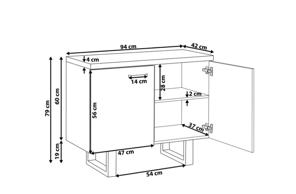 Armário TIMBER Castanho claro, Beliani