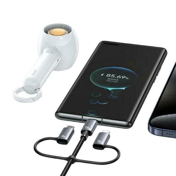 USAMS Kabel 6w1 Fast charging 240W 1,2m  Data Cable Digital dispay