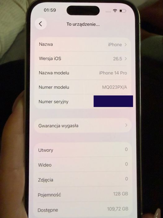 Iphone 14 pro 128 gb
