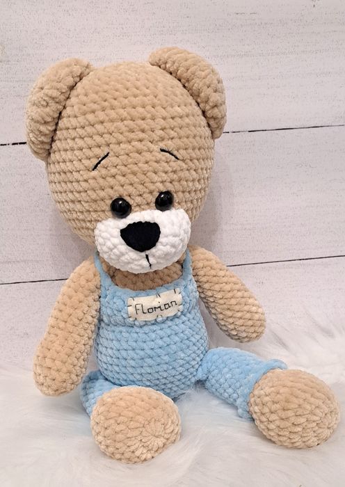 Miś handmade rękodzieło na szydełku