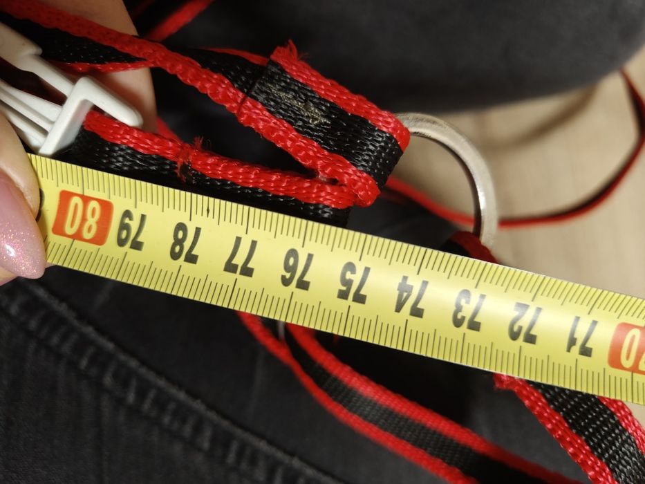 Czerwono czarne szelki dla psa 10A II