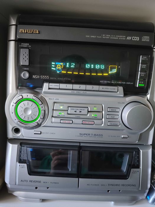 Aparelhagem Aiwa NSX-555 – Restaurada