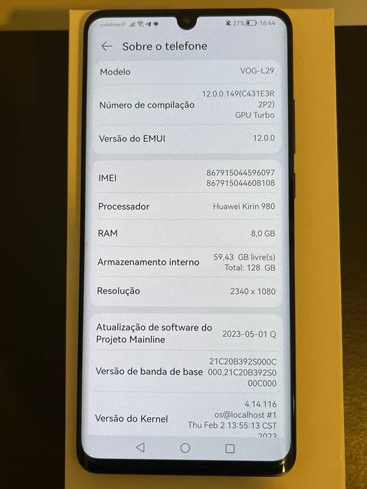 Telemóvel Huawei P30 Pro
