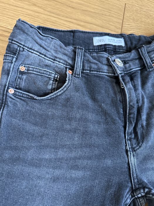 Spodnie jeans ZARA, czarne, rozm.152, 11-12 lat
