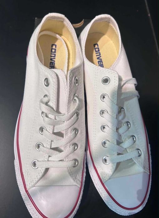 Converse All Star OX White rozm.41/26 cm-nowe, unisex