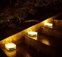 Kostka najazdowa solarna  lodowa LED 70X70 IP65