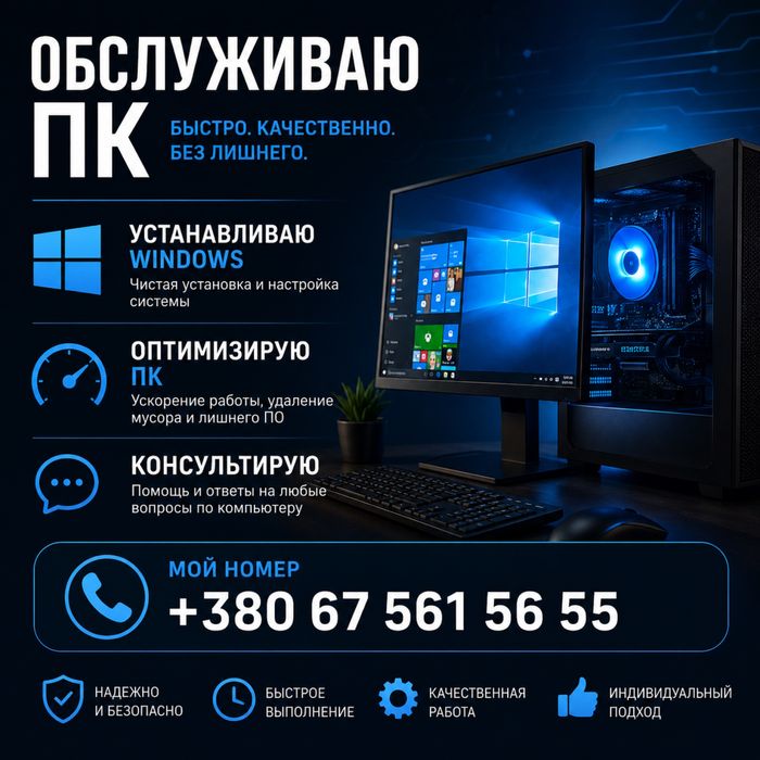 Установка Windows и настройка пк