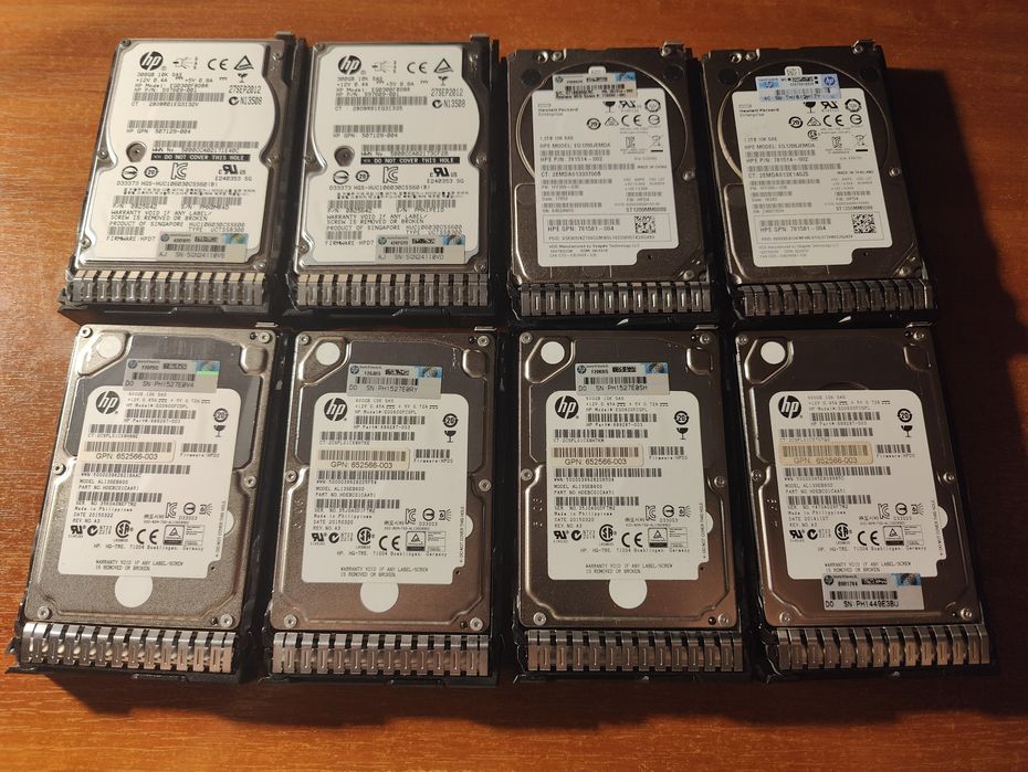 Серверні диски від HP 300GB 600GB 1,2TB HHD