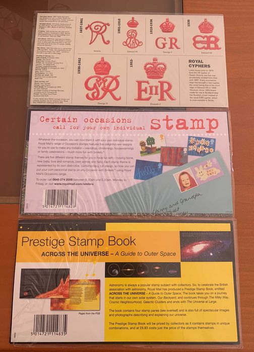 Selos Inglaterra - 9 series completas Royal Mail de 2002 (novos)