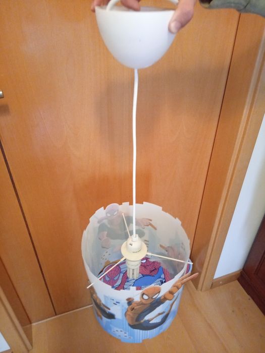 Candeeiro Homem aranha 3 D