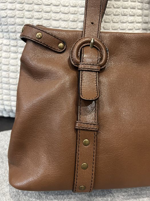 Skorzana elegancka torebka