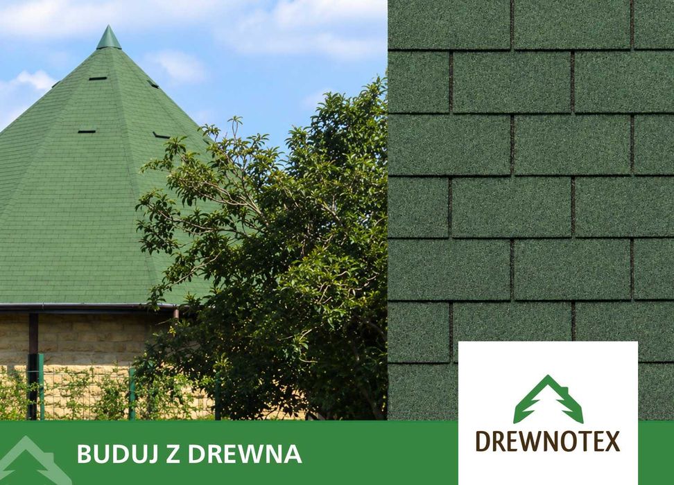Gont bitumiczny Tegola Eco Roof Kwadratowy prosty prostokątny