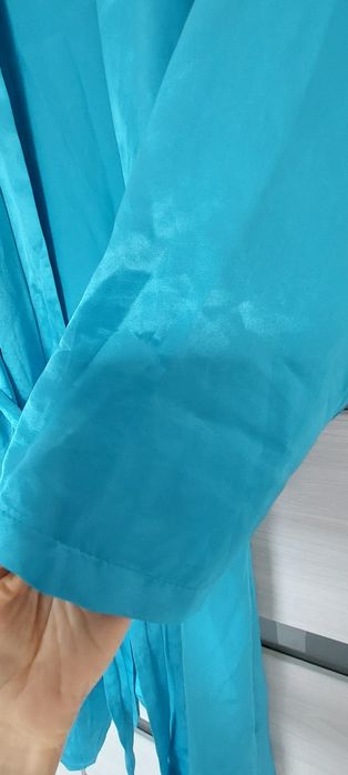 Szlafrok satyna M L XL sliski materiał