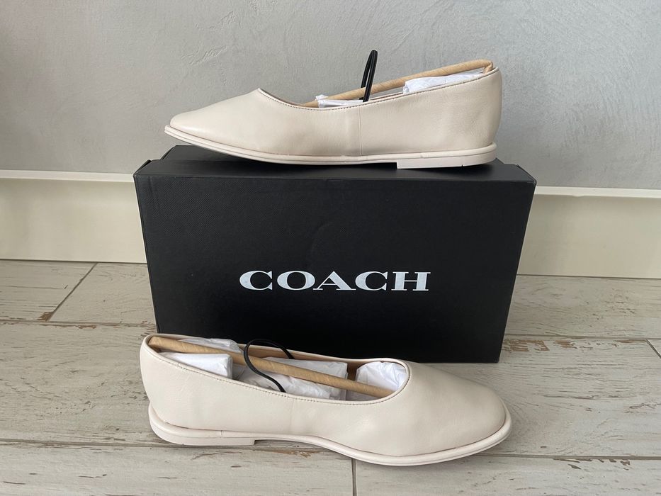 COACH Emilia Mary Jane. Туфли балетки Мери Джейн натуральная кожа р 39