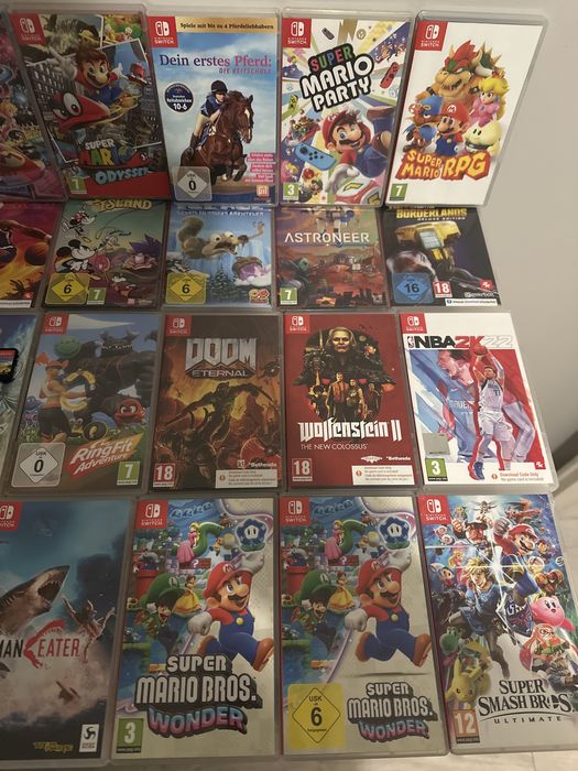 Super gry Nintendo Switch Oled mario zelda lego wiedźmin farming nba